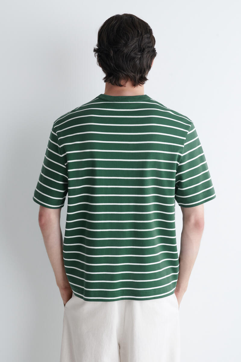COS インターロック コットン クルーネックTシャツ