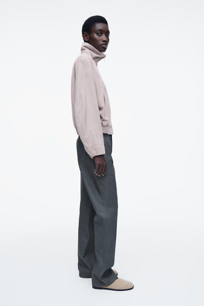 COS スエードボンバージャケット