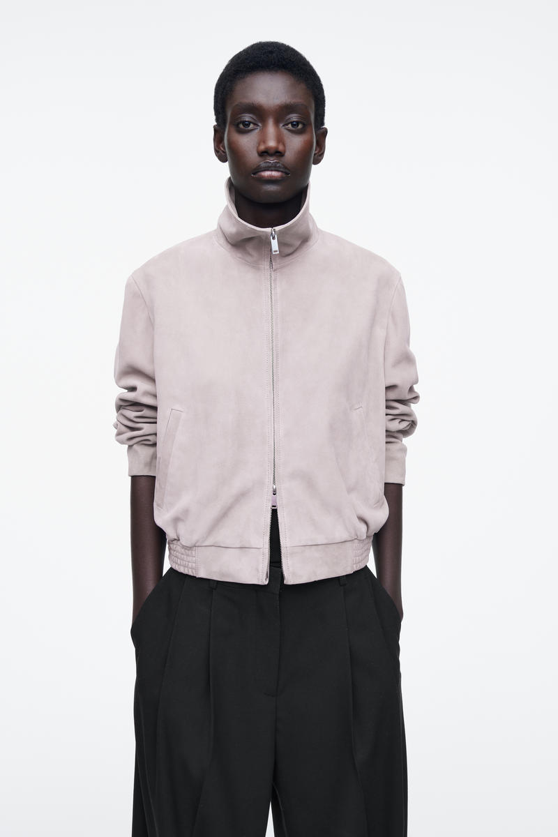 COS スエードボンバージャケット