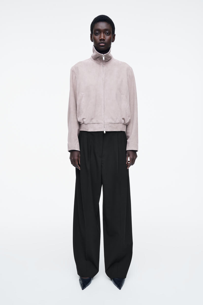 COS スエードボンバージャケット