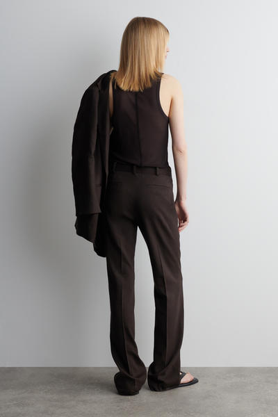 COS テーラードリネンストレートレッグトラウザーズ