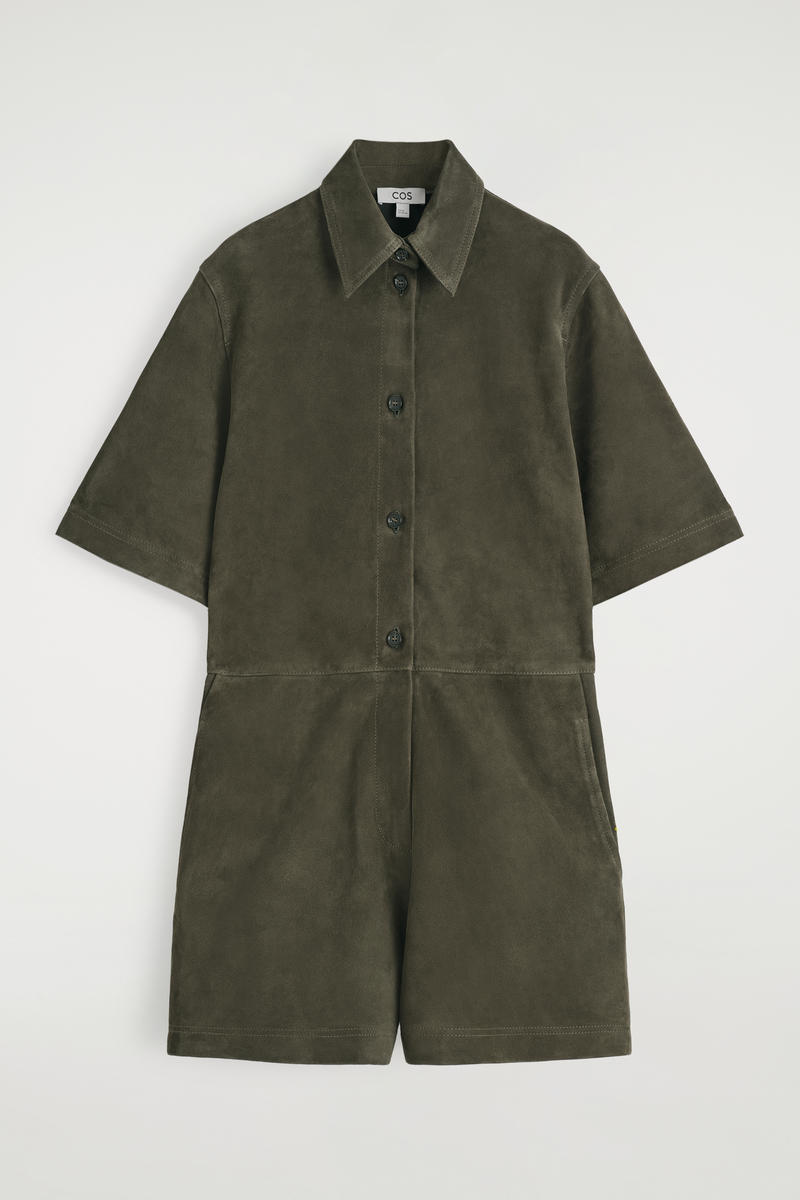 COS スエードプレイスーツ