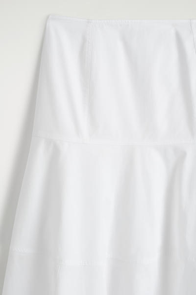COS パネルコットンミディスカート