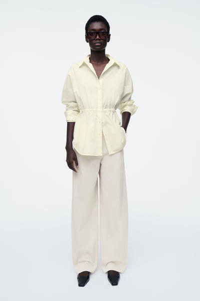 COS ドローストリングウエストシャツ