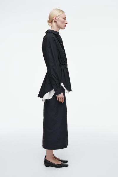 COS ドローストリングウエストシャツ