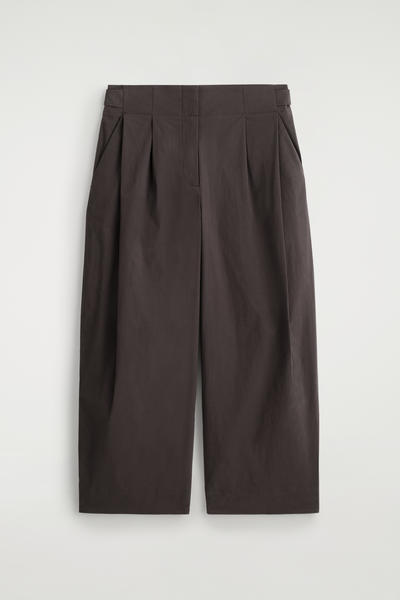 COS コットンバレルレッグパンツ