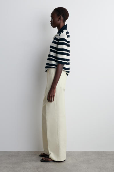 COS コットンキャンバス ストレートレッグ トラウザーズ