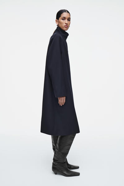 COS オーバーサイズフィット トラペーズウールブレンドコート