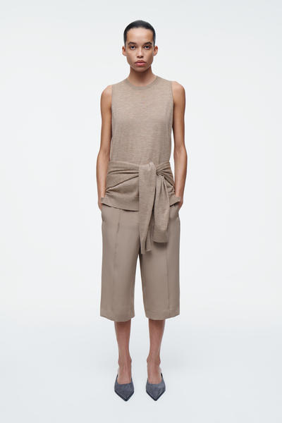 COS レイヤードファインカシミヤカーディガン