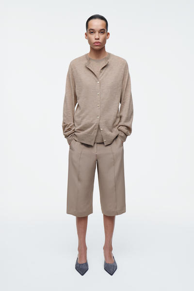 COS レイヤードファインカシミヤカーディガン