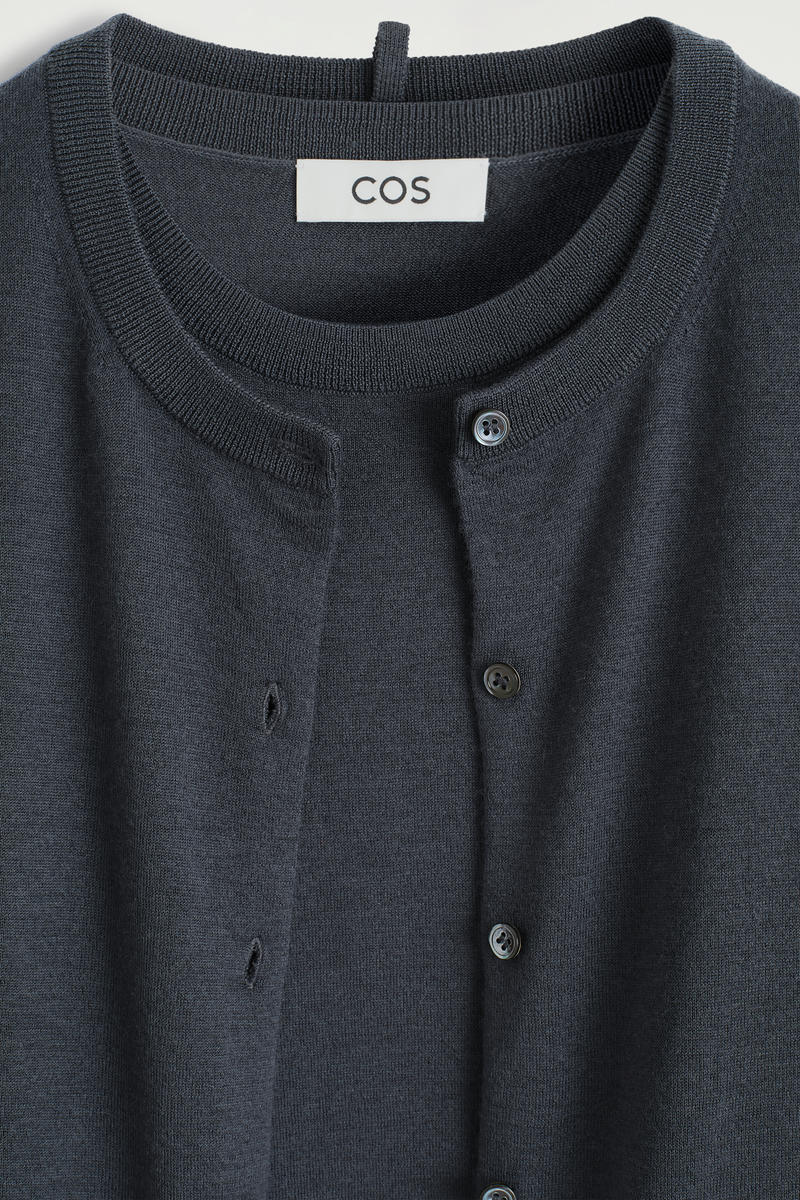 COS レイヤードファインカシミヤカーディガン