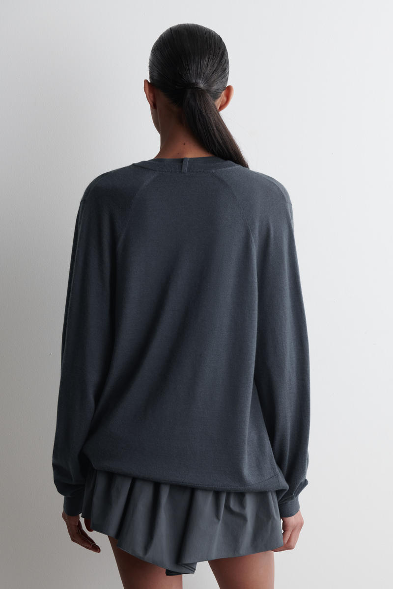 COS レイヤードファインカシミヤカーディガン