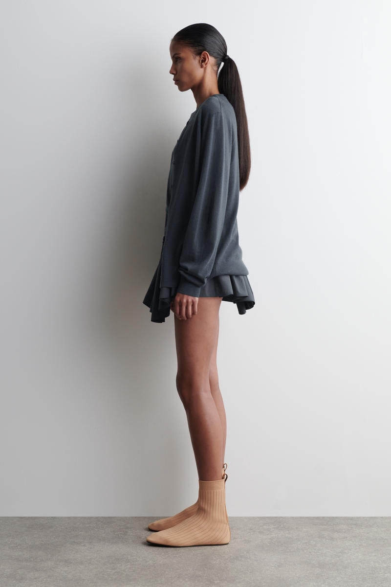 COS レイヤードファインカシミヤカーディガン