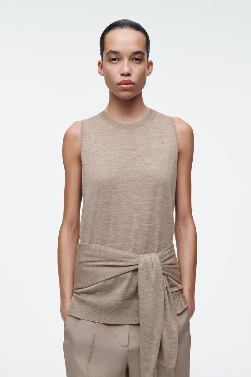 COS レイヤードファインカシミヤカーディガン