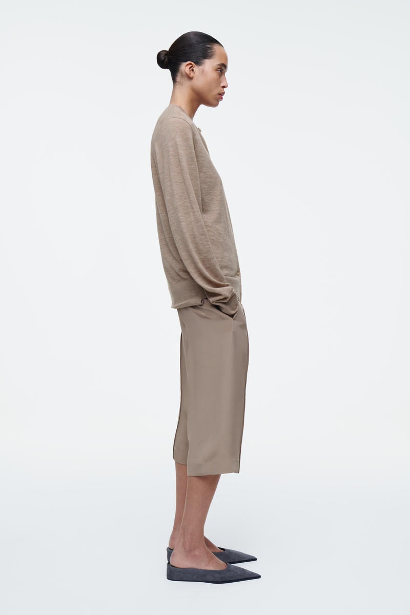 COS レイヤードファインカシミヤカーディガン