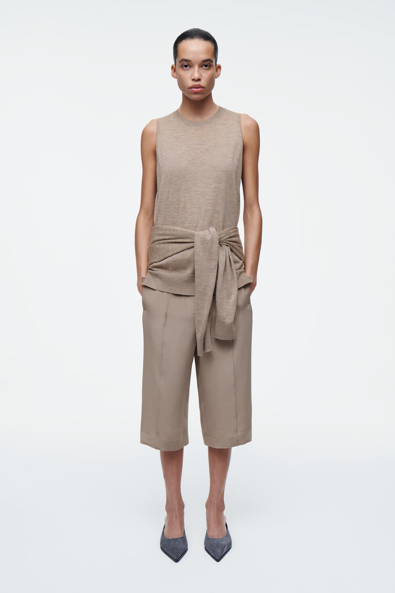 COS レイヤードファインカシミヤカーディガン