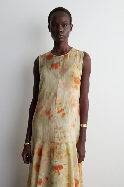 COS シアーフローラルプリントマキシワンピース