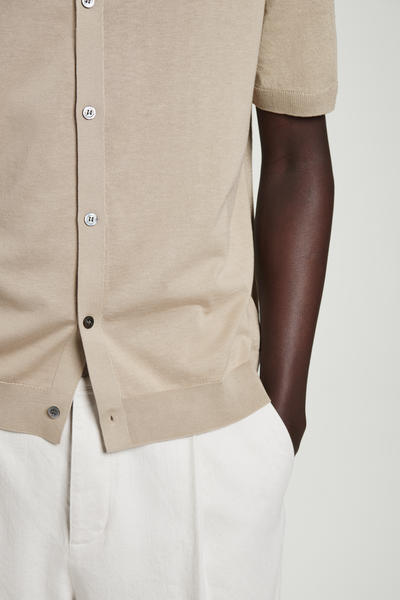 COS ニットリネンシルクシャツ