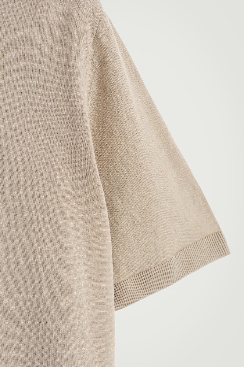 COS ニットリネンシルクシャツ