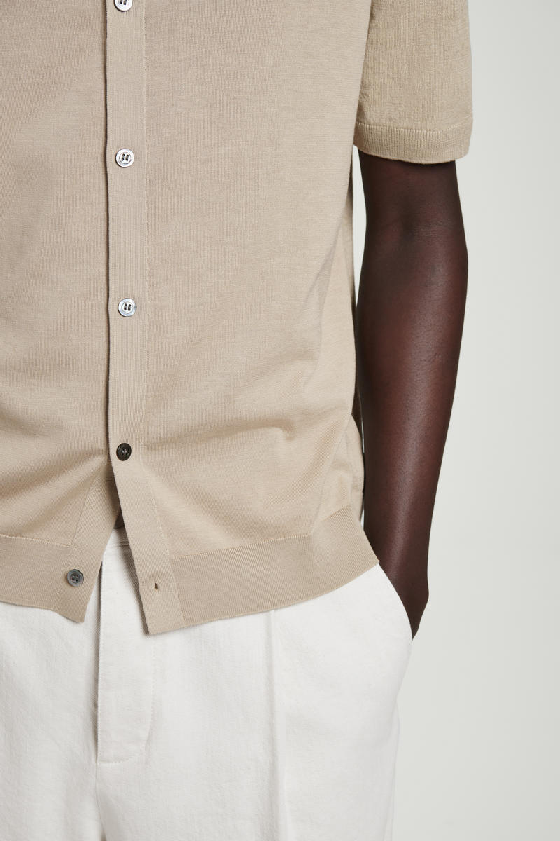 COS ニットリネンシルクシャツ