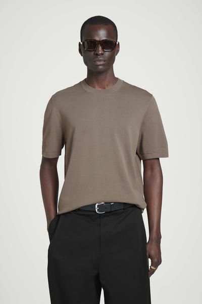 COS ニットコットンクルーネックTシャツ