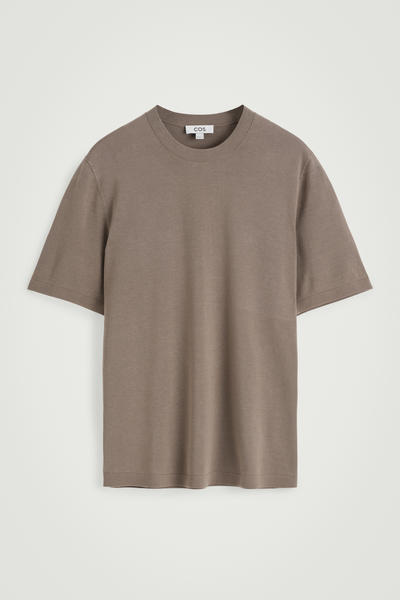 COS ニットコットンクルーネックTシャツ