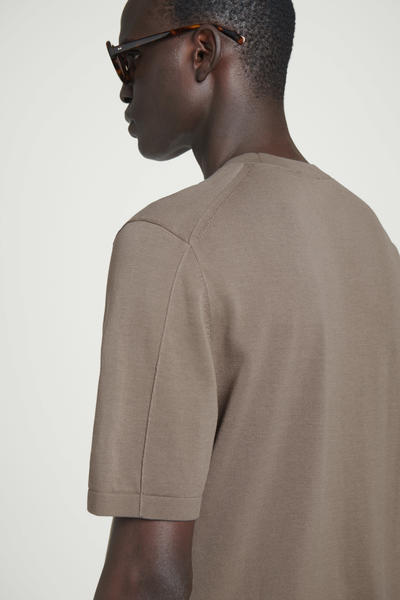 COS ニットコットンクルーネックTシャツ