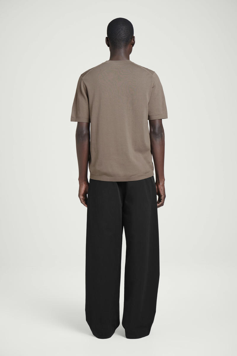 COS ニットコットンクルーネックTシャツ