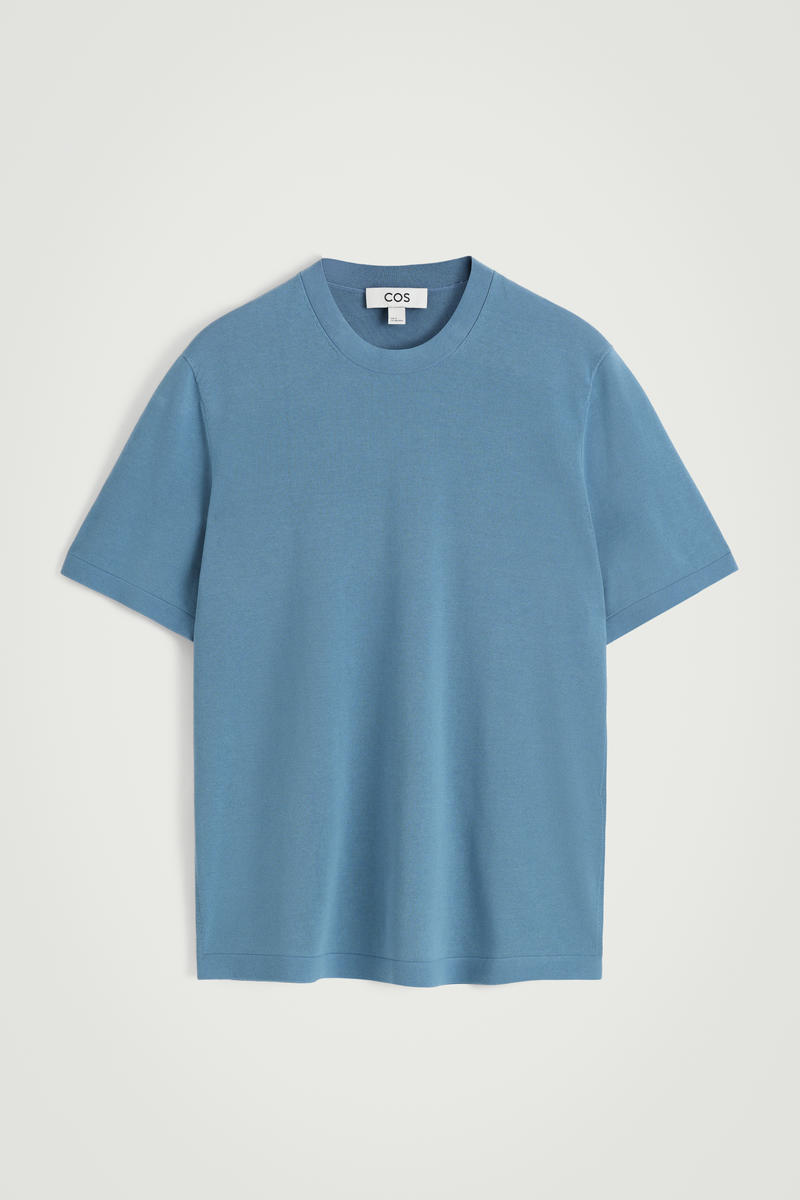 COS ニットコットンクルーネックTシャツ