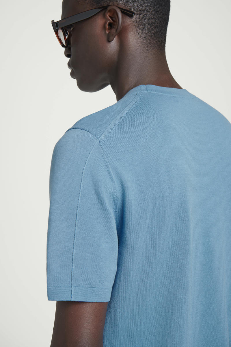 COS ニットコットンクルーネックTシャツ