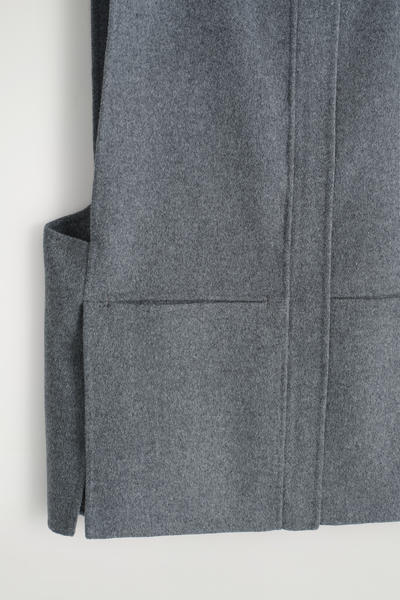 COS ダブルフェイスウールハイブリッドベスト