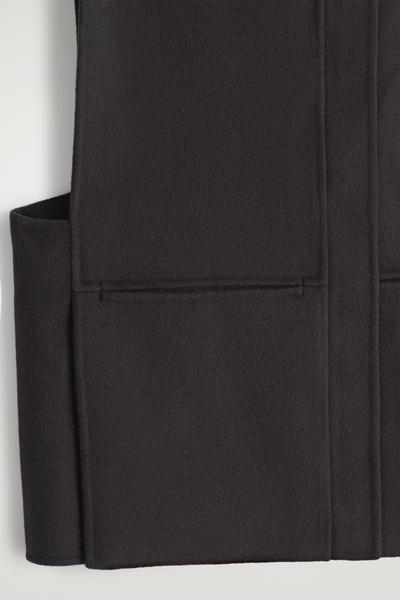 COS ダブルフェイスウールハイブリッドベスト