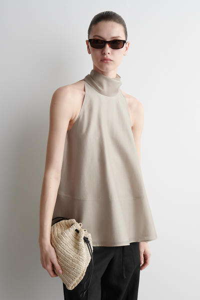 COS ミニ カヴァテッリ クラッチ バッグ - ストロー