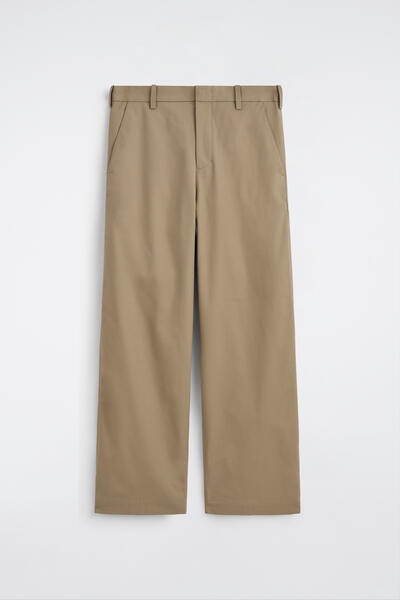 COS コットンワイドレッグチノ