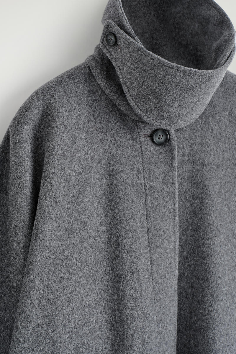 LONGLINE DOUBLE-FACED WOOL CAPE ロングラインダブルフェイスウール