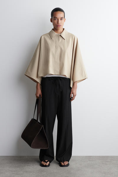 COS クロップド トレンチコートケープ