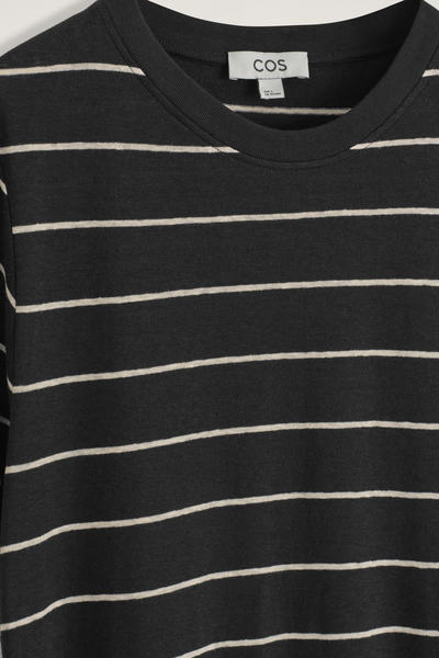 COS コットンリネン マキシTシャツドレス