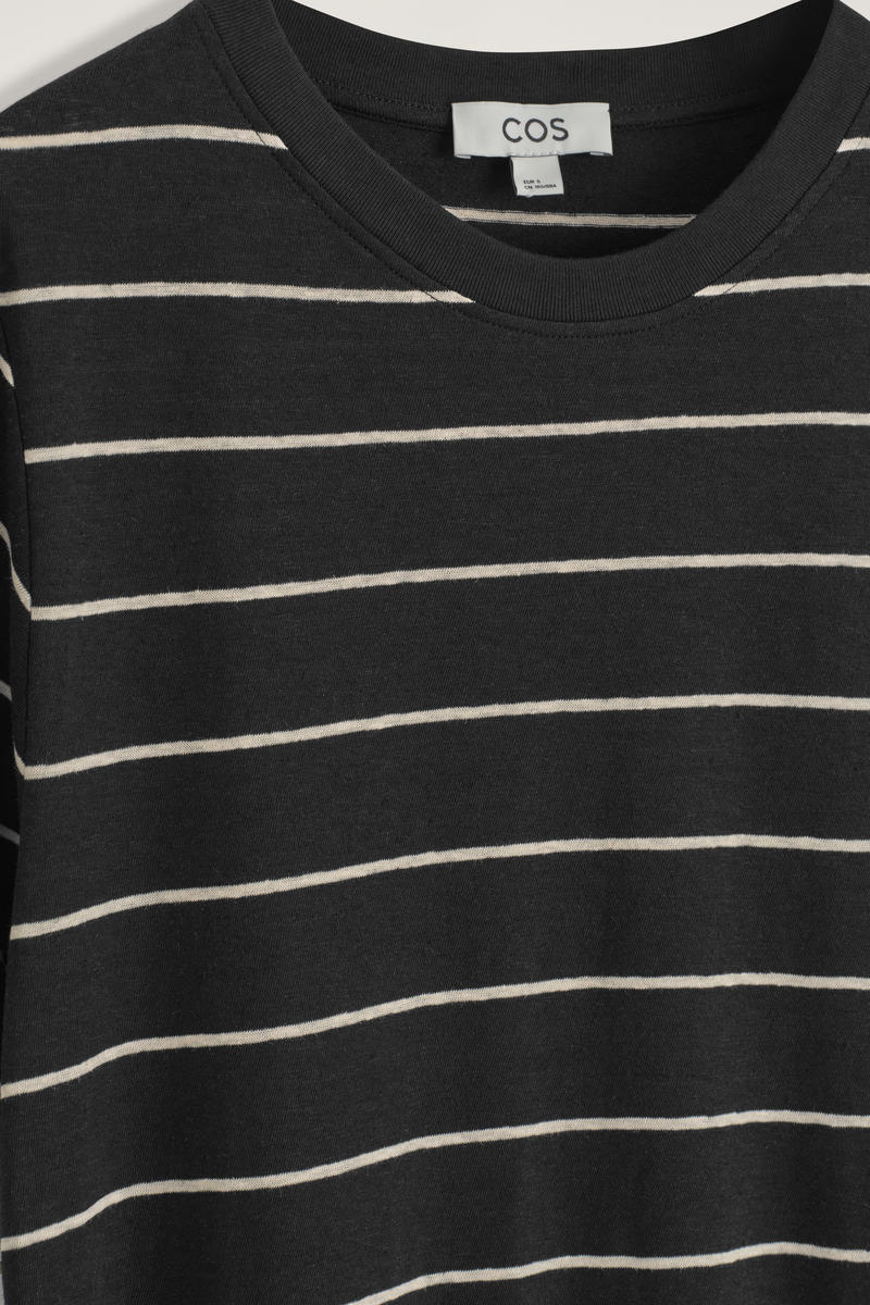 COS コットンリネン マキシTシャツドレス