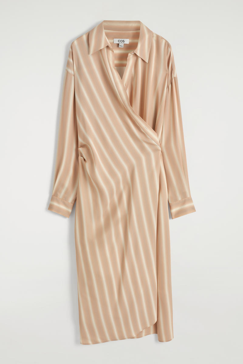 COS ラップミディシャツドレス