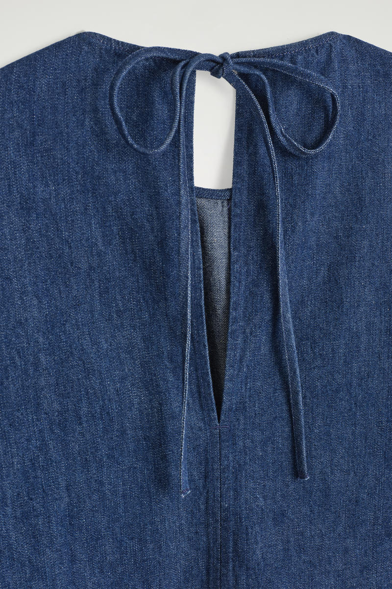 COS デニムペプラムトップ