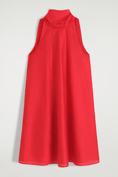 COS フルイド ホルターネック ミニドレス