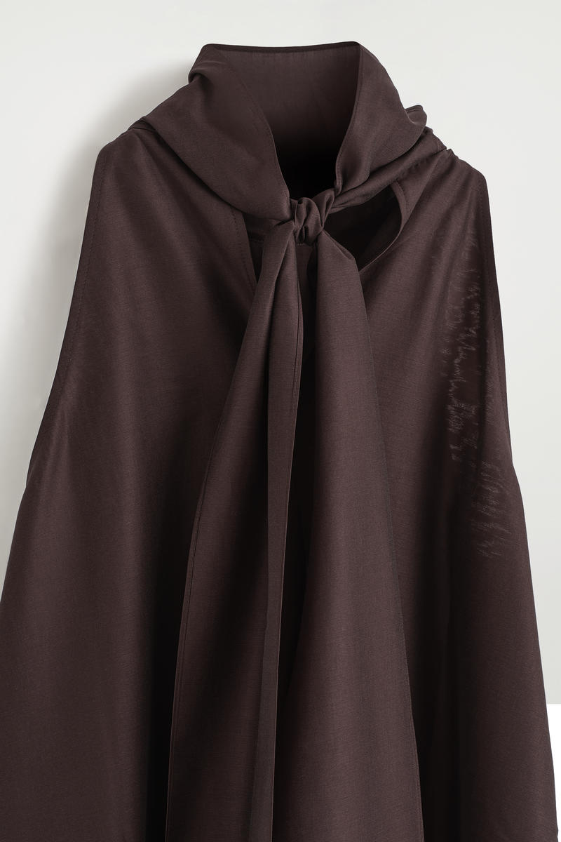 COS フルイド ホルターネック ミニドレス