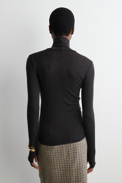 COS メリノウールハイネックトップ