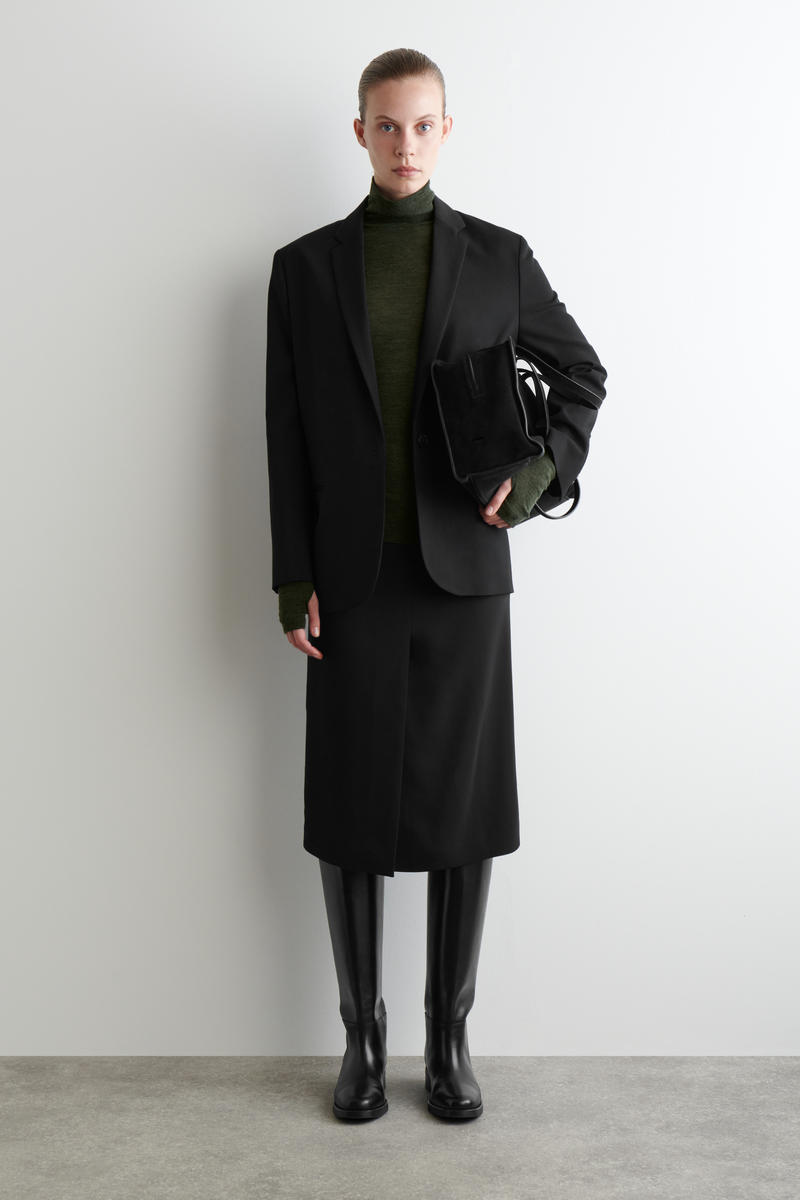 MERINO WOOL HIGH-NECK TOP メリノウールハイネックトップ ダーク