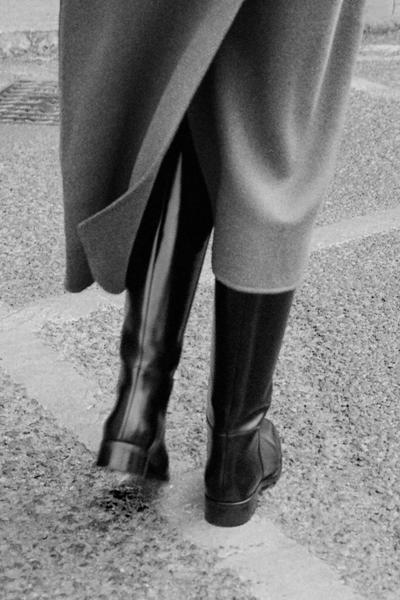 COS ベルト付きダブルフェイスウールコート