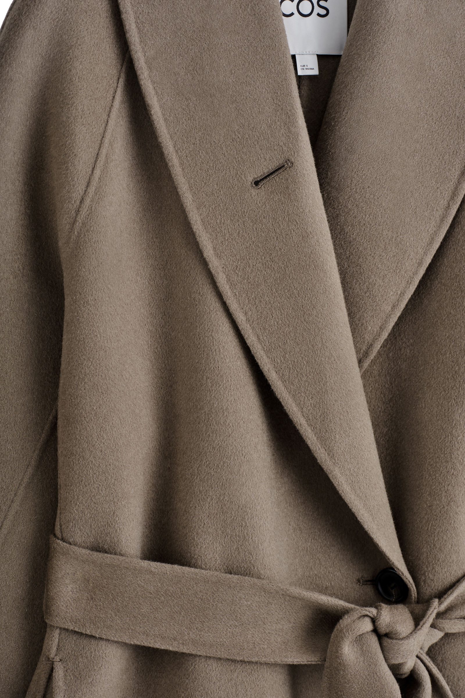 BELTED DOUBLE-FACED WOOL COAT ベルト付きダブルフェイスウールコート