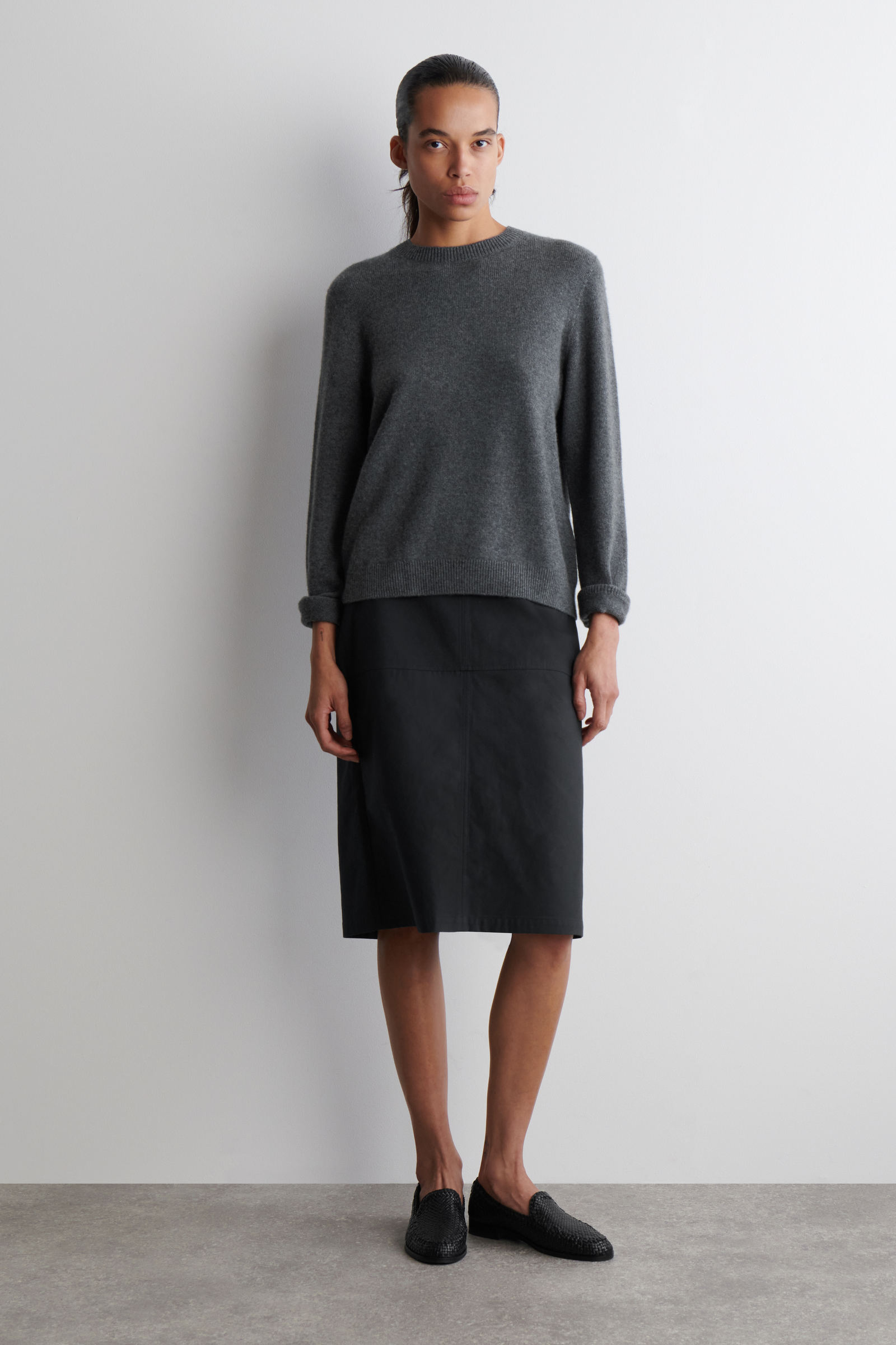 CASHMERE CREW-NECK JUMPER カシミヤクルー ネックセーター 