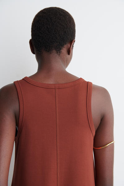 COS コットンジャージー ミニ スウィングドレス