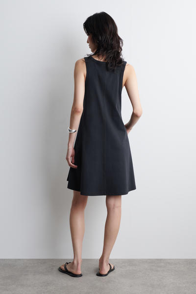 COS コットンジャージー ミニ スウィングドレス