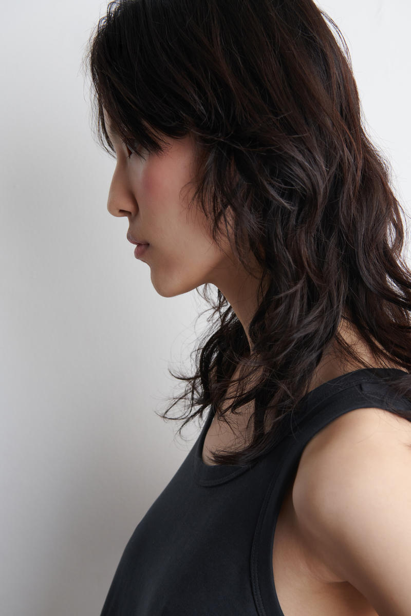 COS コットンジャージー ミニ スウィングドレス